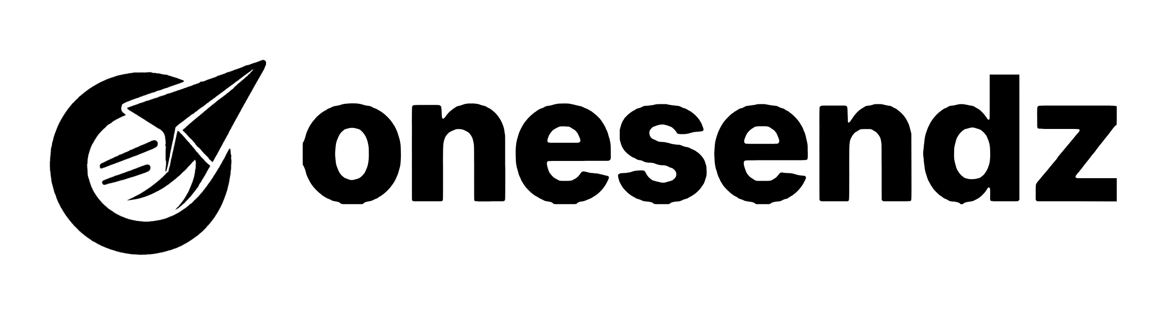 Logo OneSendz, versão uma cor (escura)